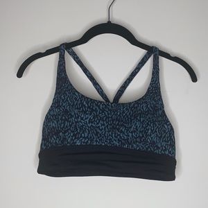 Lululemon Athletica Print Flow Y Sports Bra Sz 6